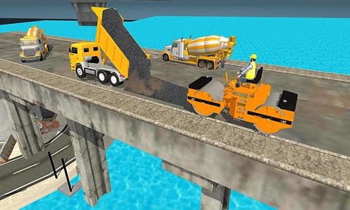 Grand Bridge Construction Simulator - Crane Driver - Gameplay image of android game