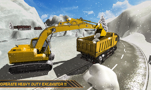 Grand Snow Excavator Machine Simulator 19 - Image screenshot of android app