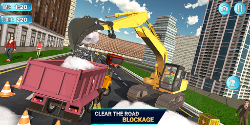 Mega Snow Excavator Machine Simulator 21 - Image screenshot of android app