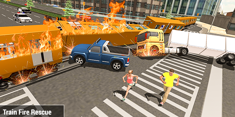 Train Fire Rescue Simulator 20 - Image screenshot of android app