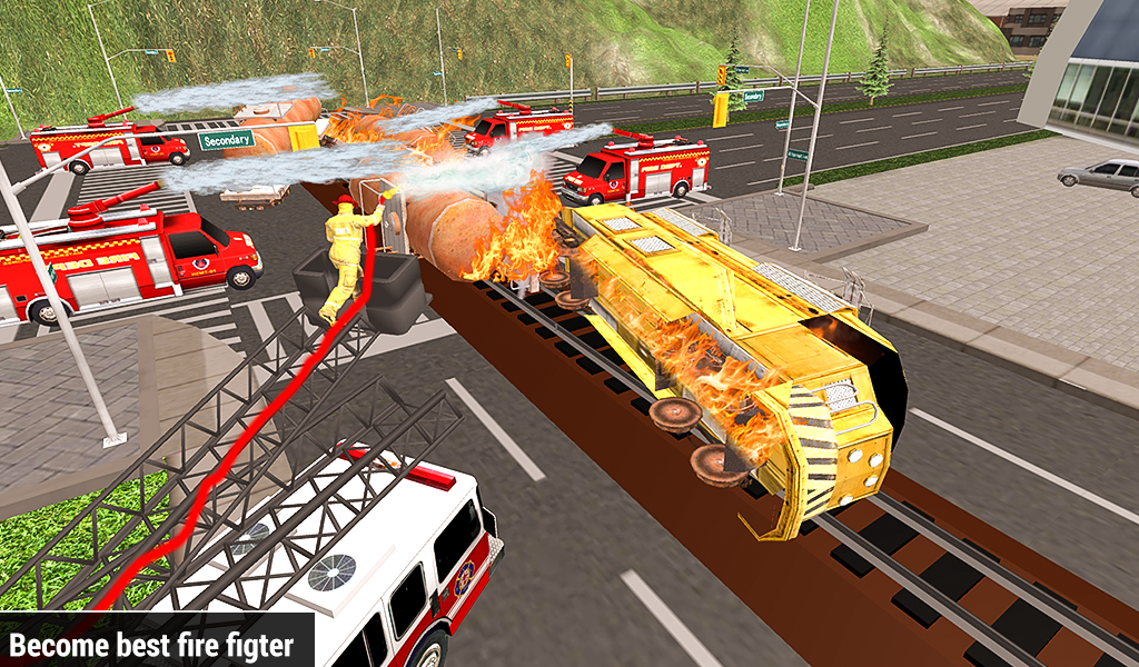 Train Fire Rescue Simulator 20 - Image screenshot of android app