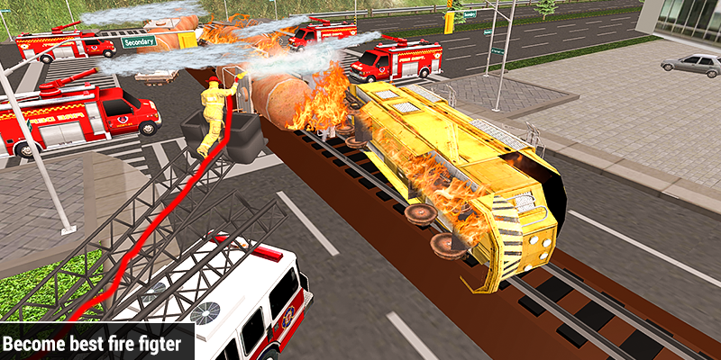 Train Fire Rescue Simulator 20 - Image screenshot of android app