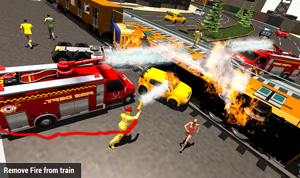 Train Fire Rescue Simulator 20 - Image screenshot of android app