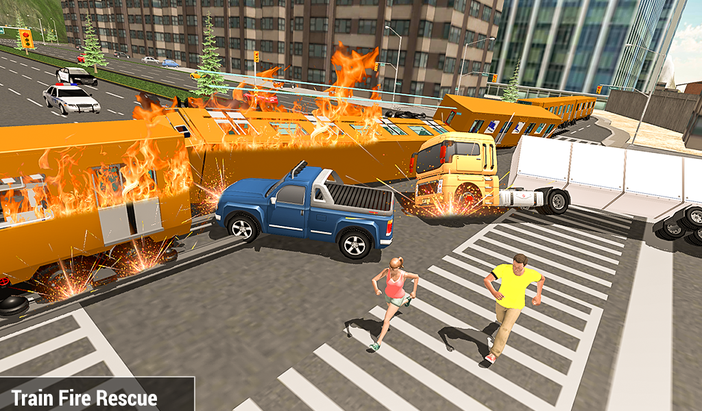 Train Fire Rescue Simulator 20 - Image screenshot of android app