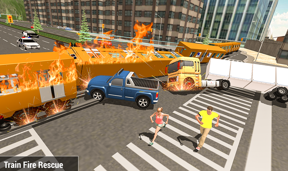 Train Fire Rescue Simulator 20 - Image screenshot of android app