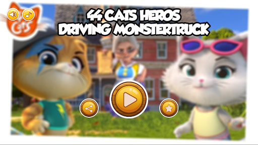 44 Cats Cartoon Games Driving - Gameplay image of android game