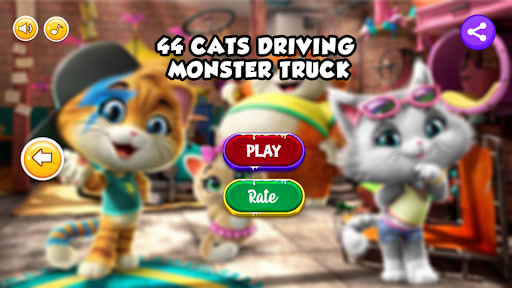 44 Cats Cartoon Games Driving - Gameplay image of android game