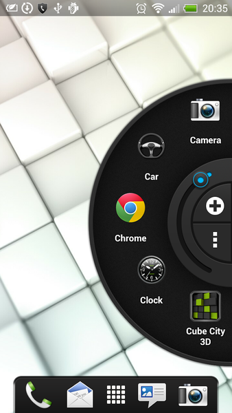 Dark - Wheel Launcher Theme - Image screenshot of android app