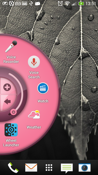 Pink - Wheel Launcher Theme - عکس برنامه موبایلی اندروید