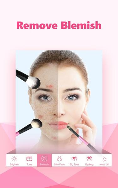 InstaBeauty -Makeup Selfie Cam - Image screenshot of android app