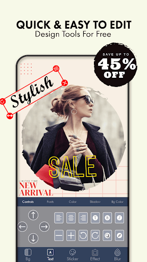 Poster Maker & Flyer Ads Page - Image screenshot of android app