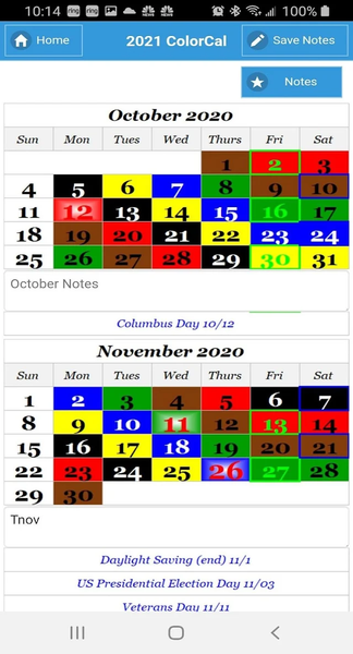 ۲۰۲۱ USPS Carrier Calendar - عکس برنامه موبایلی اندروید