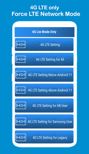 4G LTE Only , 4G Switcher - Image screenshot of android app