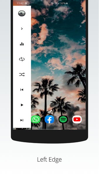 Galaxy S10/S20/Note 20 Edge Music Player - Image screenshot of android app