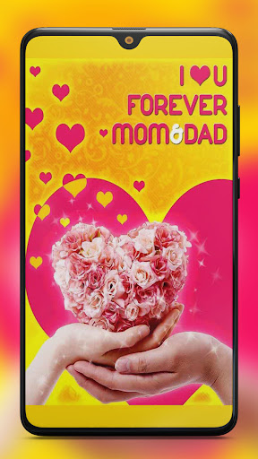 Mom Dad Name, I Love Mom, red heart HD phone wallpaper | Pxfuel