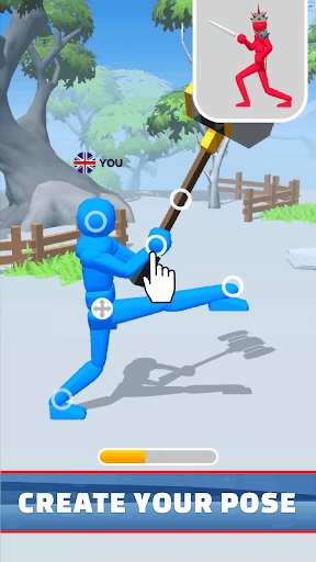 Fight Pose - Stickman Clash - Image screenshot of android app