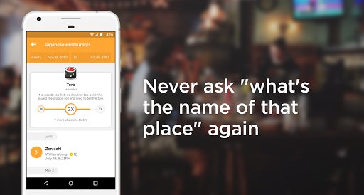 Foursquare Swarm: Check In - Image screenshot of android app