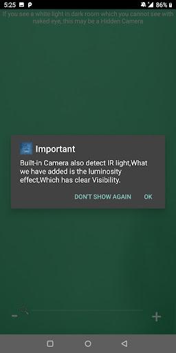 Hidden IR Camera Detector - عکس برنامه موبایلی اندروید