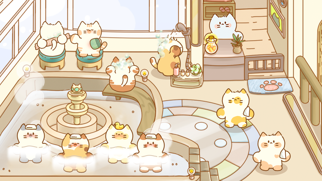 Idle Cat Hotel - Cozy Games - عکس بازی موبایلی اندروید