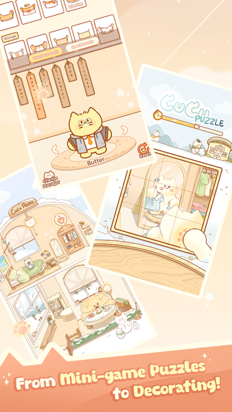 Idle Cat Hotel - Cozy Games - عکس بازی موبایلی اندروید