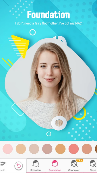 Virtual Makeover Selfie Editor - عکس برنامه موبایلی اندروید