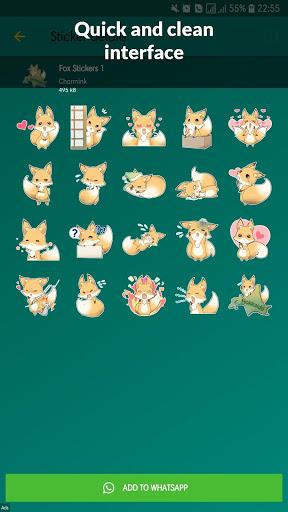 Fox Stickers WAStickerApps - Image screenshot of android app