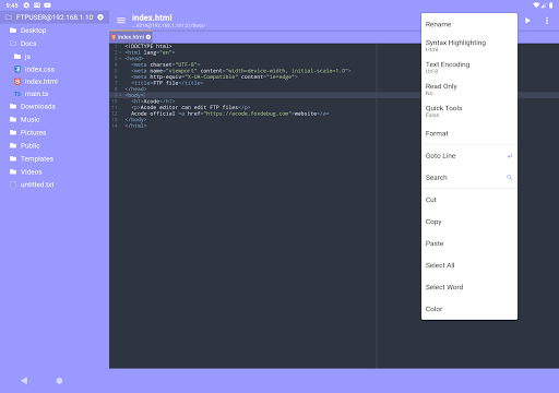 Acode - code editor | FOSS - Image screenshot of android app