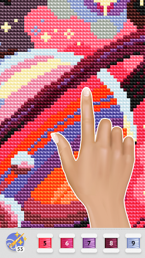 Cross Stitch Club - Gameplay image of android game