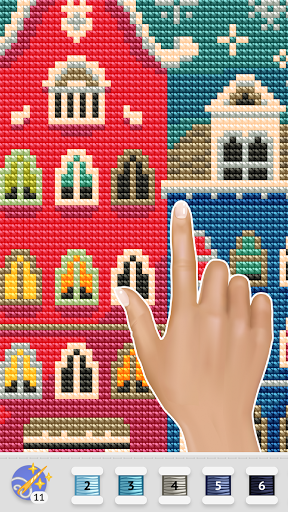 Cross Stitch Club - Gameplay image of android game