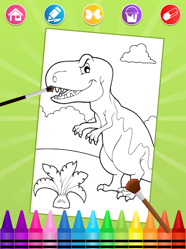 Dino Coloring Pages - Image screenshot of android app