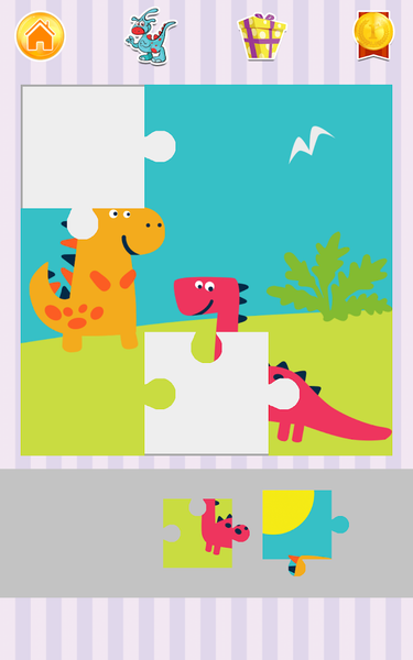 Dino Jigsaw Puzzles - Image screenshot of android app