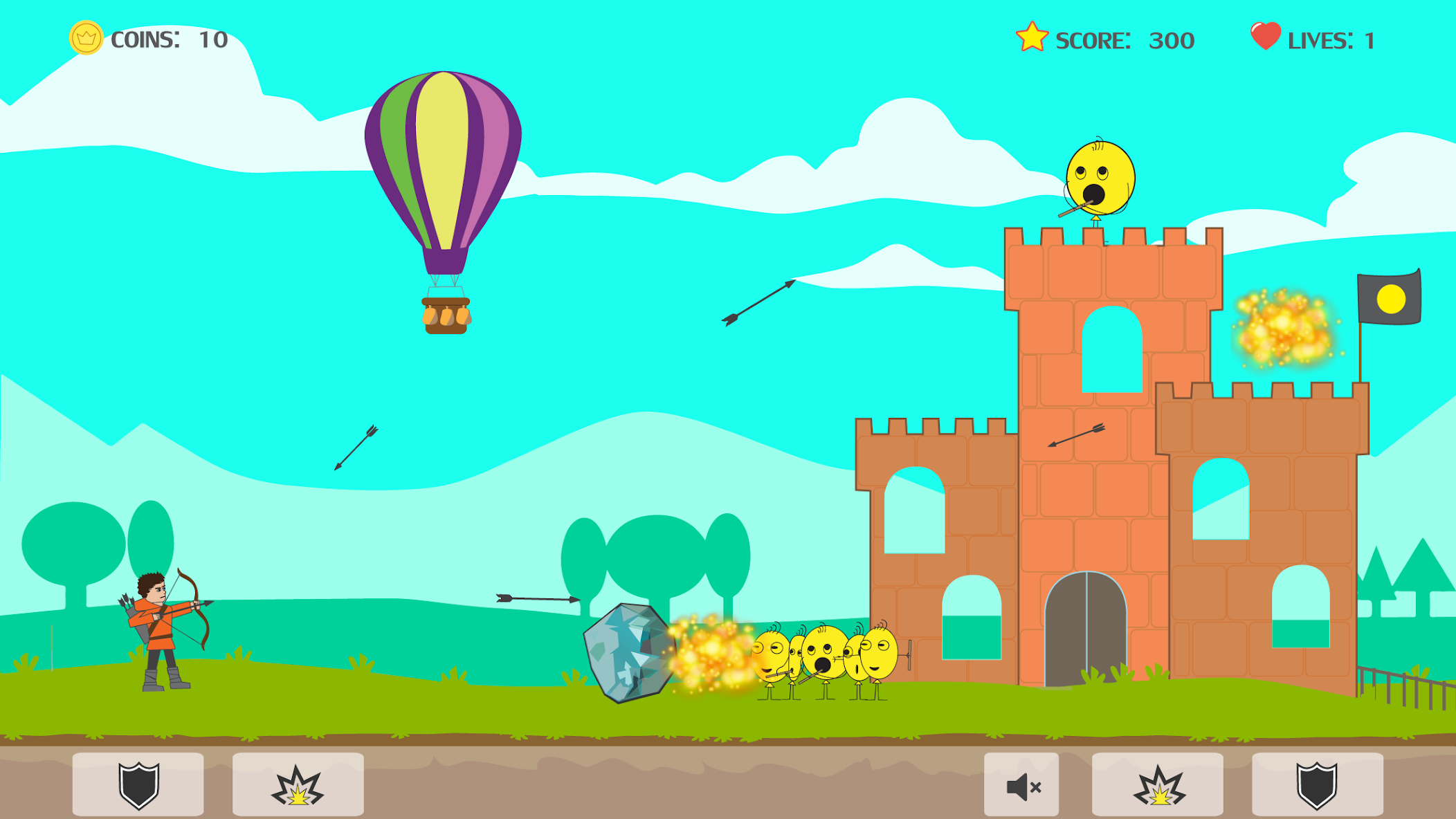 بازی Bowmaster Arrow Fight دانلود بازار