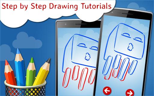 How to Draw Minecraft step by step Drawing App - Gameplay image of android game