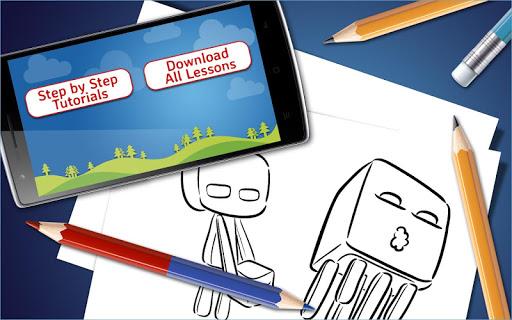 How to Draw Minecraft step by step Drawing App - عکس بازی موبایلی اندروید