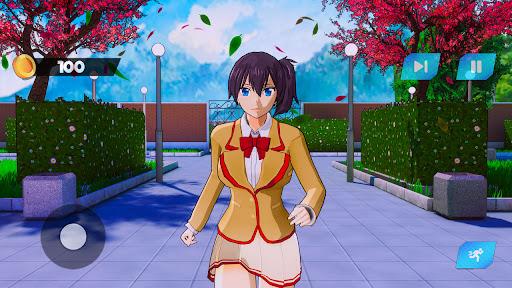 Sakura School Girl Life Sim 3D - Gameplay image of android game