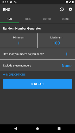 Random Number Generator - عکس برنامه موبایلی اندروید