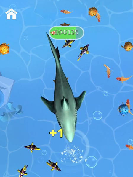 Shark Frenzy 3D - Gameplay image of android game