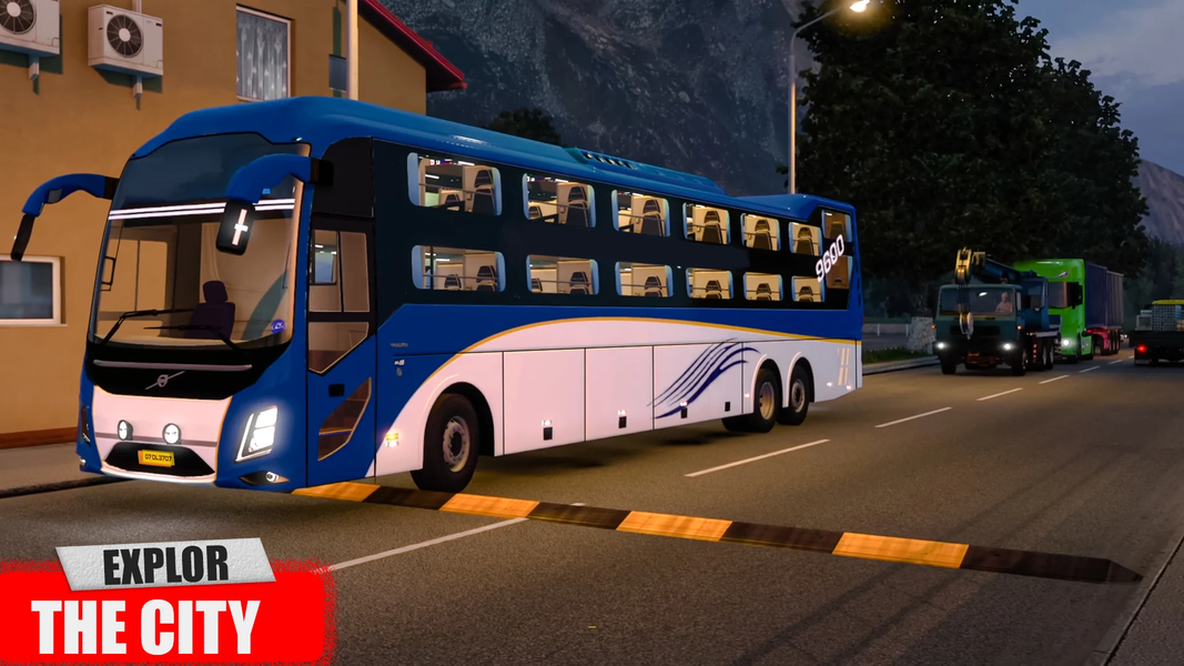 Euro Coach Bus Driving Games - Gameplay image of android game