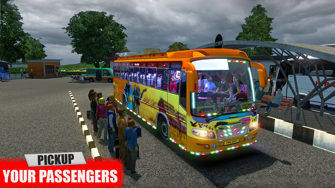 Euro Coach Bus Driving Games - Gameplay image of android game