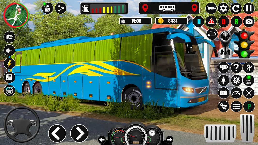 Bus Driving Simulator Bus Game - Gameplay image of android game