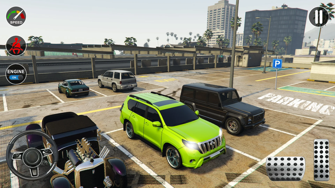 Prado Car Parking 3D Car Games - Gameplay image of android game