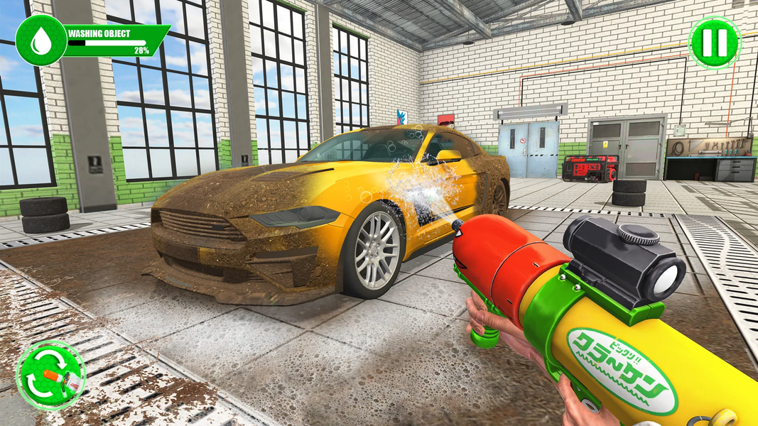 Car Wash 3D Power Washing Game - Gameplay image of android game