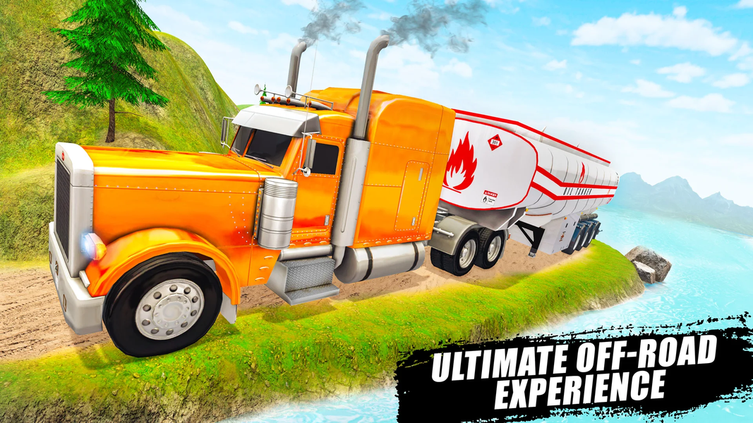 Oil Truck Simulator Truck Game - Gameplay image of android game