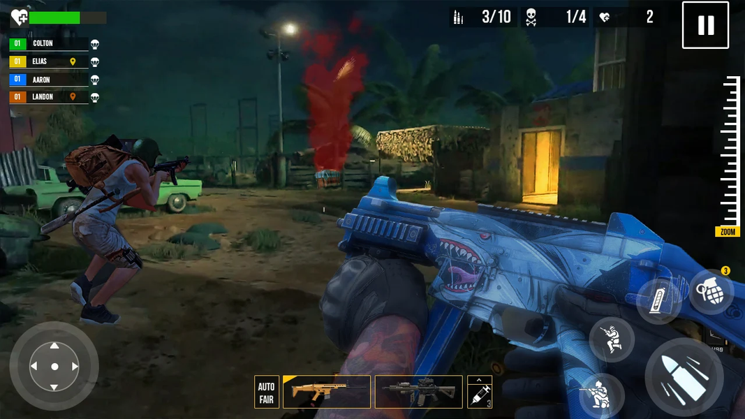 Fire gun game - Gameplay image of android game