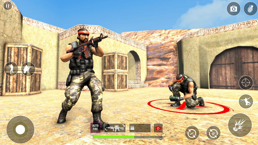 FPS Encounter Shooting strikes - Gameplay image of android game