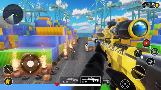 Gun strike: Free Offline FPS 3D Real Sniper Gun shooting Game