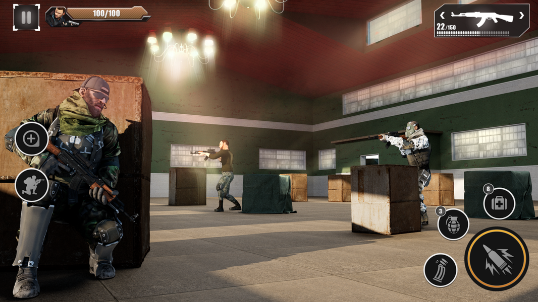 FPS BattleOps Shooting Games - Gameplay image of android game