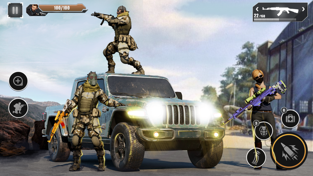 FPS BattleOps Shooting Games - Gameplay image of android game