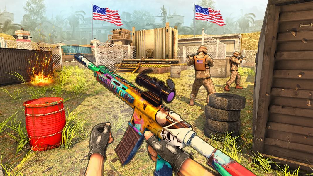 FPS Shooting Gun Strike War 2 - Gameplay image of android game