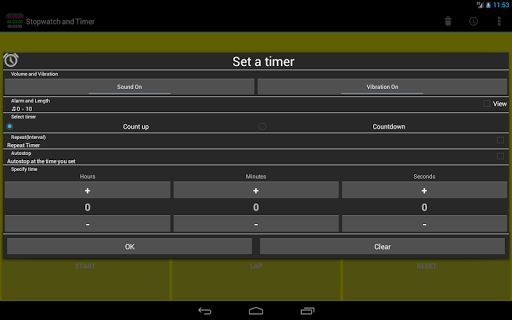 Talking Stopwatch & Timer - Image screenshot of android app